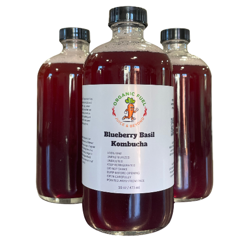 Blueberry Basil Kombucha