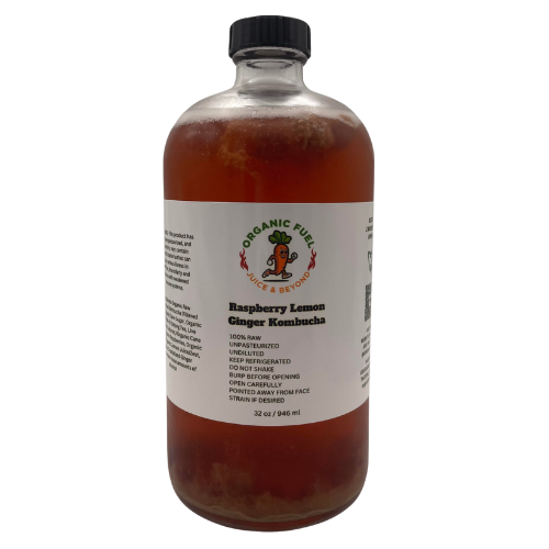 Raspberry Lemon Ginger Kombucha